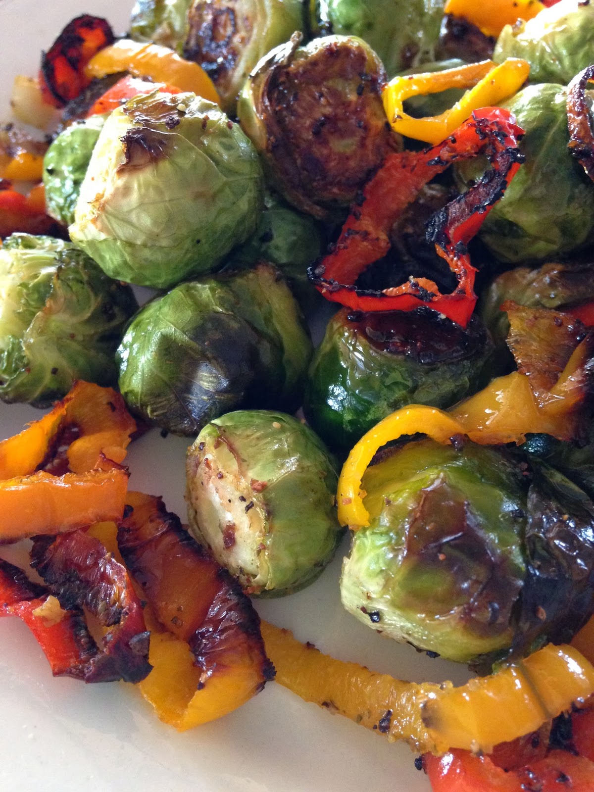 Roasted Brussels Sprouts Turnips 2 Tangerines