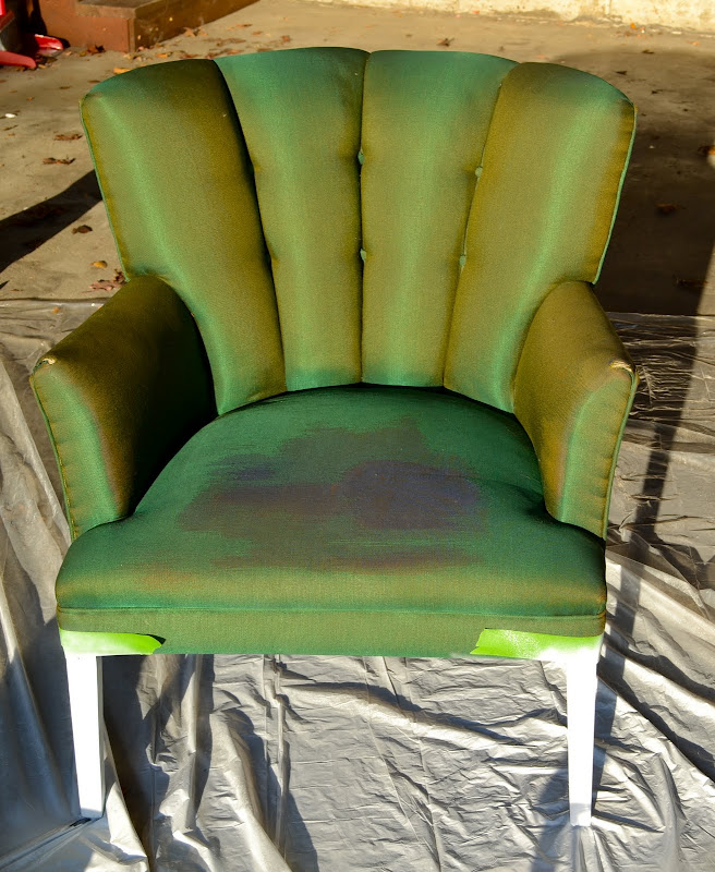 Little Pink Home How to Paint an Upholstered Chair