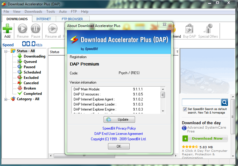 download accelerator plus dap 9.6