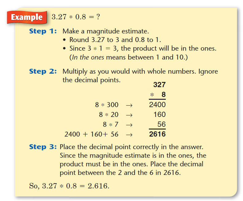 Mitchell's 5th Grade Math Site: Multiplying Whole Numbers & Decimals