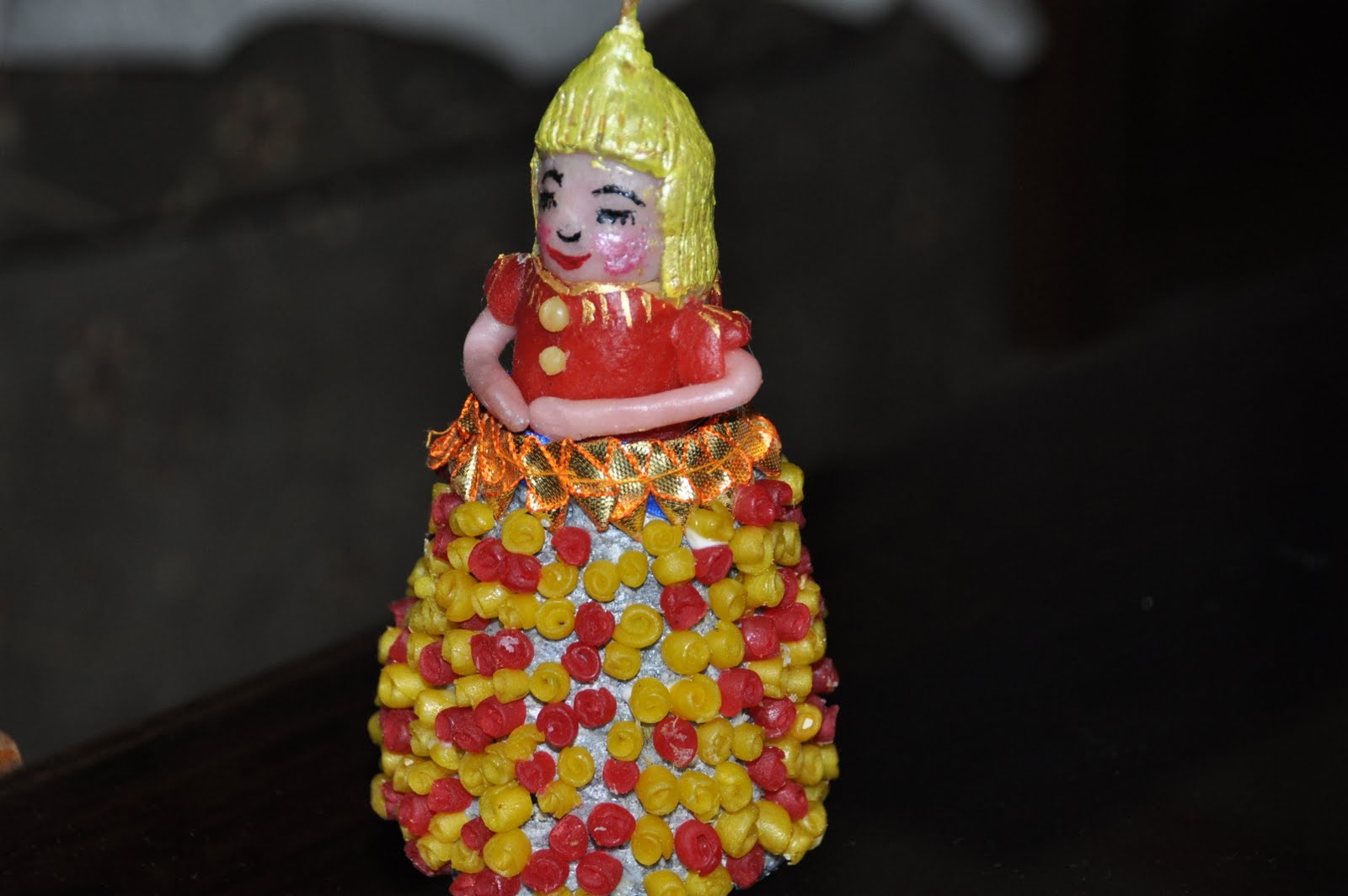 Luv For Krafts Hand Molded Wax Doll