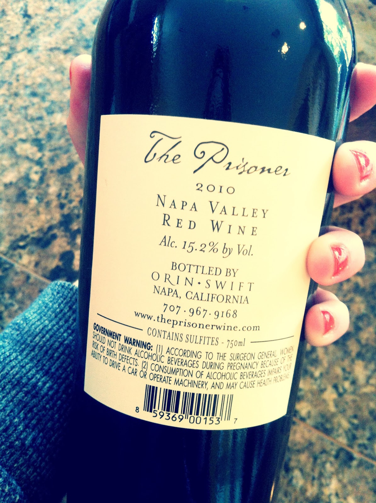 Making Bubbles The Prisoner 2010 Napa Valley Red Wine