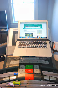 Reading blogs while working out- brilliant