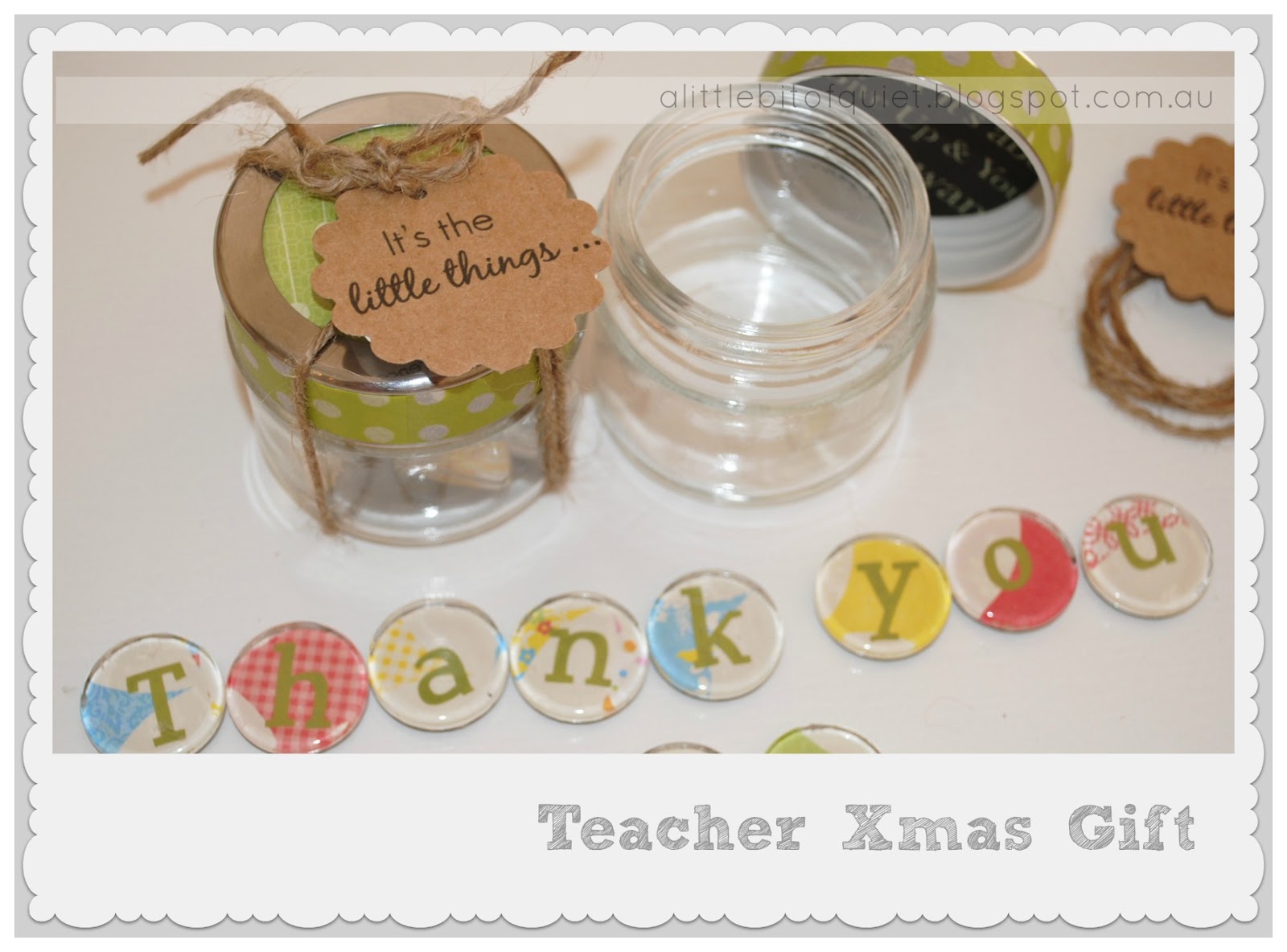 A Little Bit of Quiet Teacher Xmas Gifts