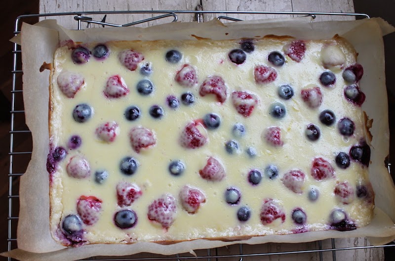 Food Lust People Love Raspberry Lemon Blueberry Bars 