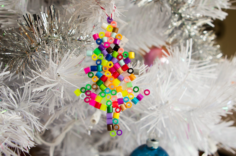 a bit of sunshine perler bead oven ornaments