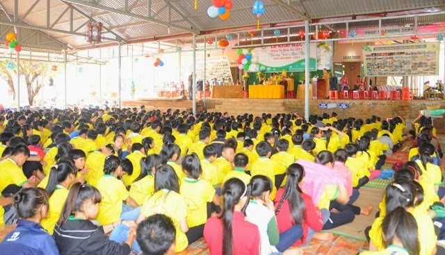 Bế mạc,khóa tu,mùa hè, chùa Hoa Khai, năm 2014