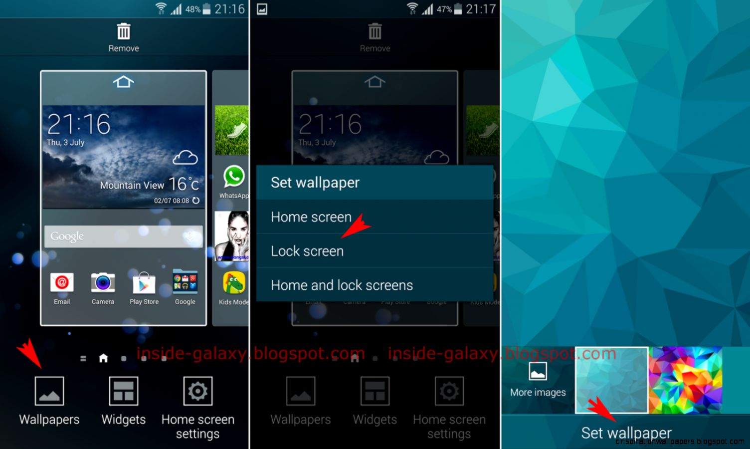 Inside Galaxy Samsung Galaxy S5 How to Change Wallpaper in Inside Galaxy Samsung Galaxy S5 How to Change Wallpaper in