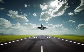 avião pousando