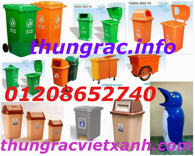 Thùng rác, thung rac nhua, thùng rác 120L, thùng rác 240L, thùng rác giá rẻ