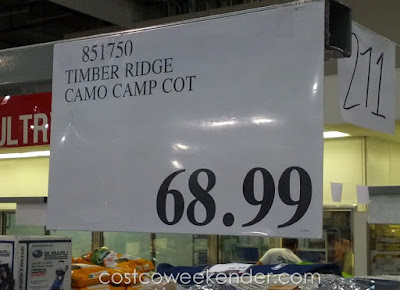 Deal for the Camo Timber Ridge Camp Lounger Chair Cot at Costco