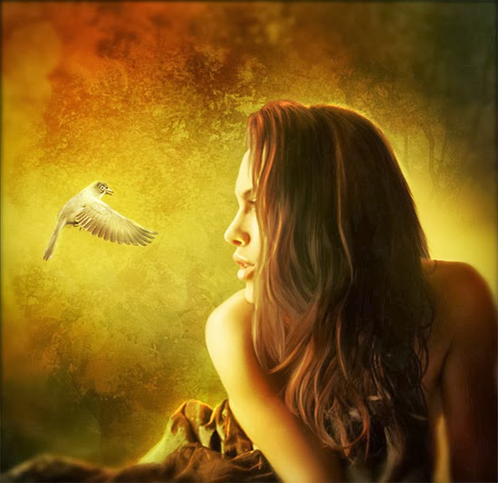 Portrait Artwork with Autumn Colors Portrait Artwork with Autumn Colors