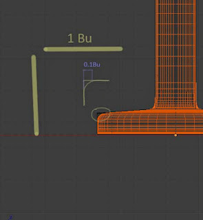 Distance, in Blender units required for the bake to work