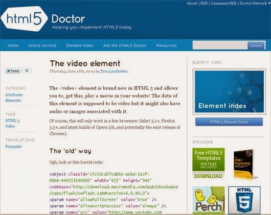 The video element The video element