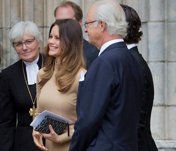 Prince Carl Philip and Princess Sofia of Sweden attend opening of the General Synod in the Uppsala Domkyrka, Sweden