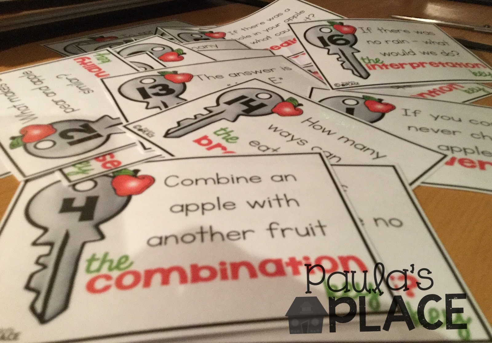 Paula's Place Apples, Apples and More Apples Writing Prompts and