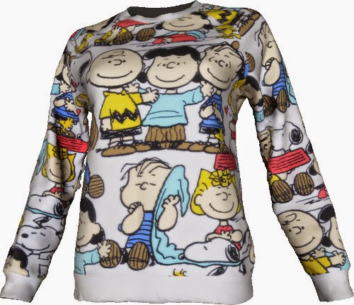 Sweat Charlie Brown & Friends FOREVER 21 - Taille S - 15 €