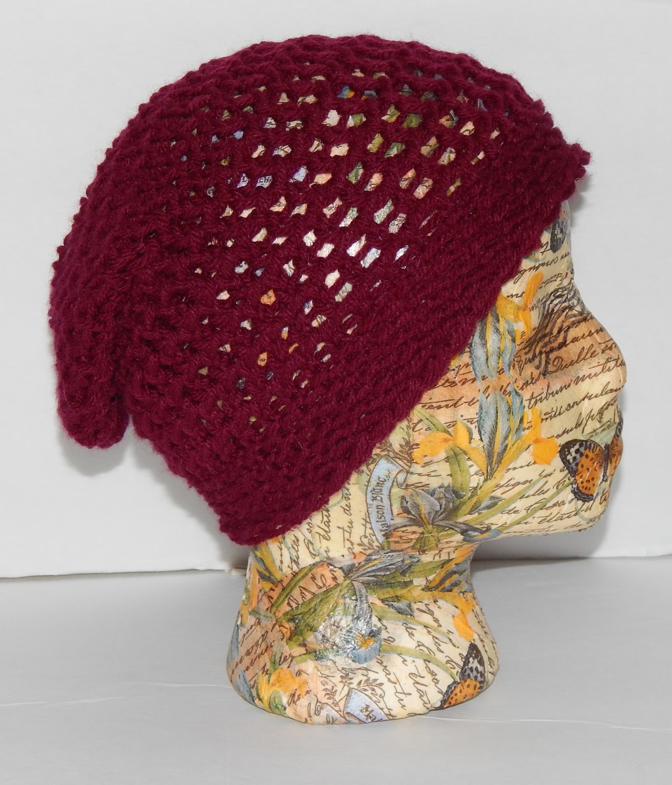 Jovial Knits Loom Knit Slouchy Hat Bea's Easy Beanie