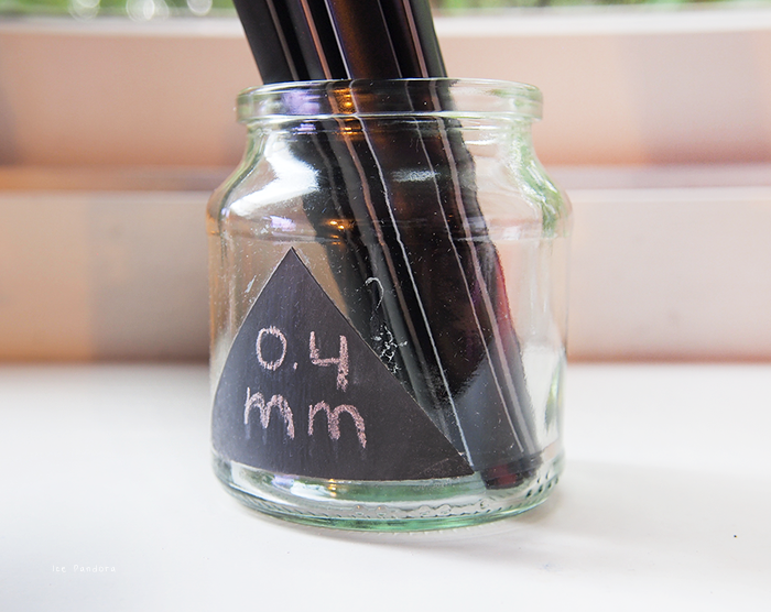 ice pandora DIY chalkboard glass jars
