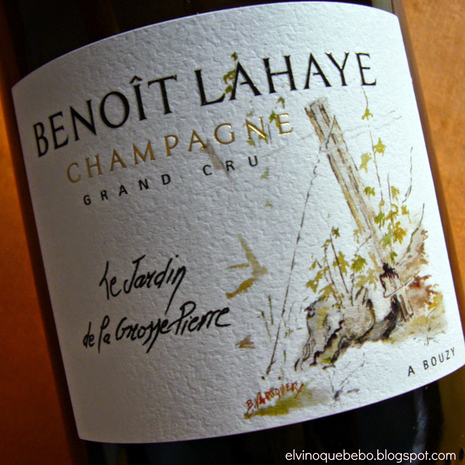 El VINO QUE BEBO CHAMPAGNE BENOÎT LAHAYE GRAND CRU "LE JARDIN DE LA