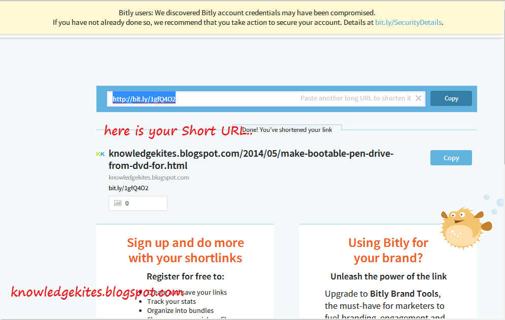 Ways to create shorten URL of your website and web page URL online