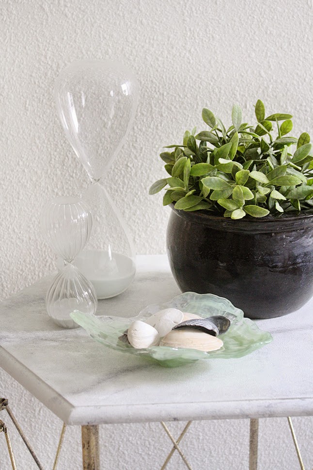 Made By Katy DIY Faux Marble End Table