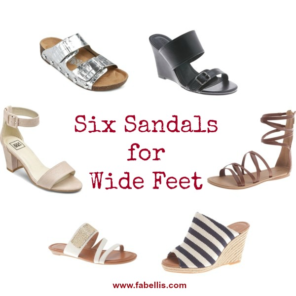 cheap sandals for wide feet