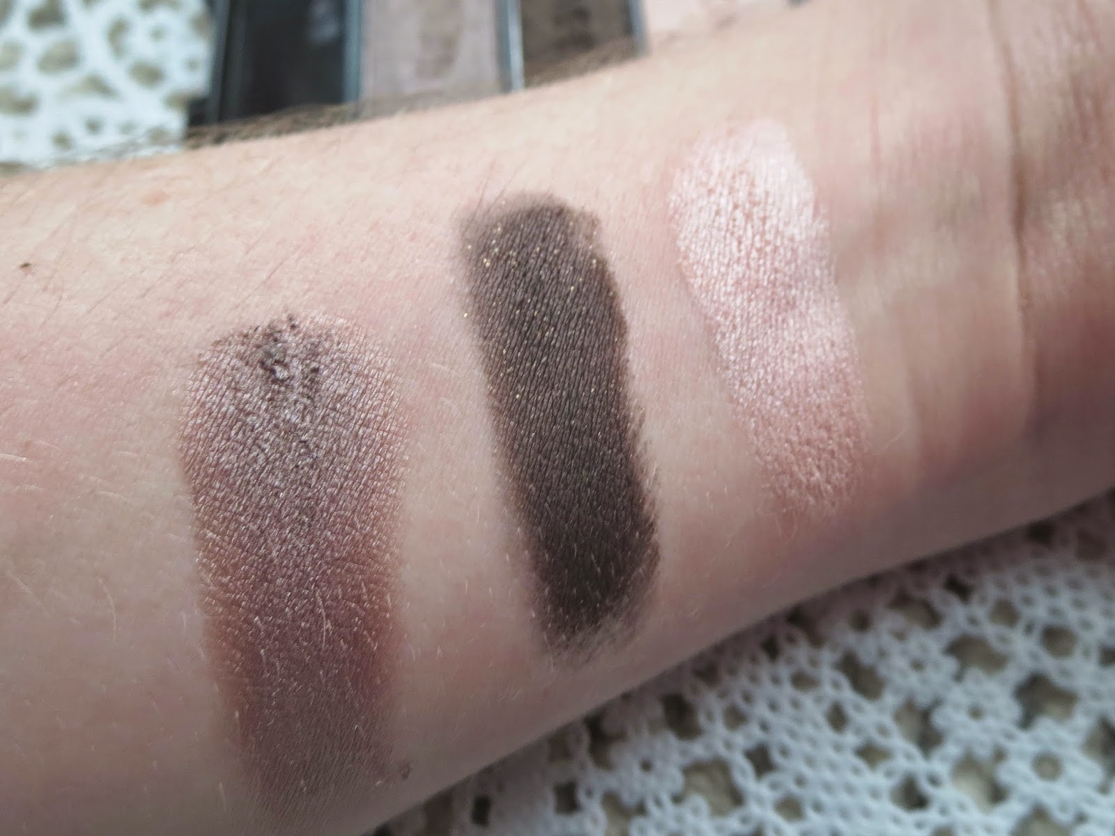 a picture of Wet n Wild Color Icon Eyeshadow Trio in Silent Treatment (swatch)