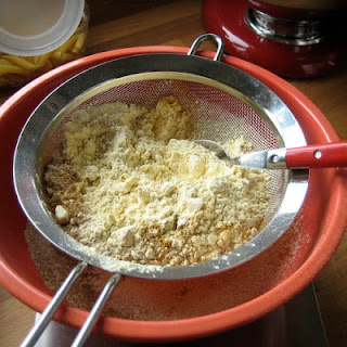 sieving gram flour