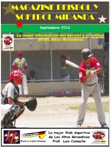 Magazine Beisbol y Softbol Miranda Septiembre 2016