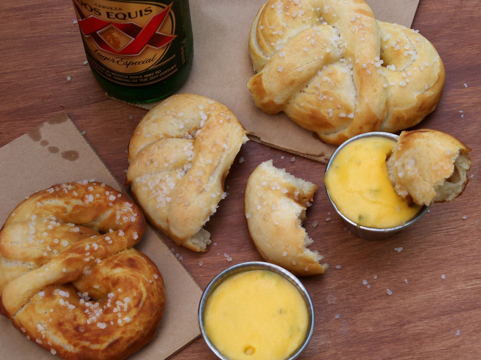 The Style Dossier Homemade Pretzels with Roasted Jalapeno Cheese Sauce