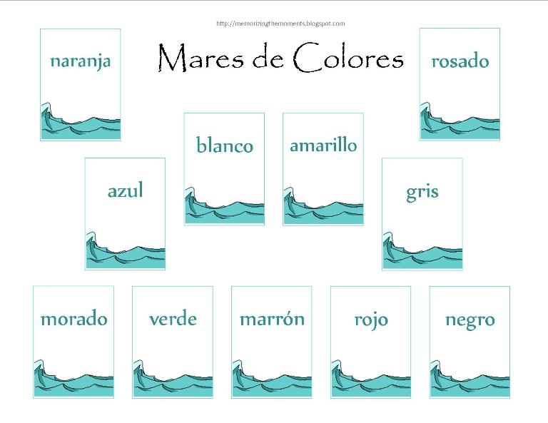 Memorizing the Moments Spanish Shape and Color Habitats