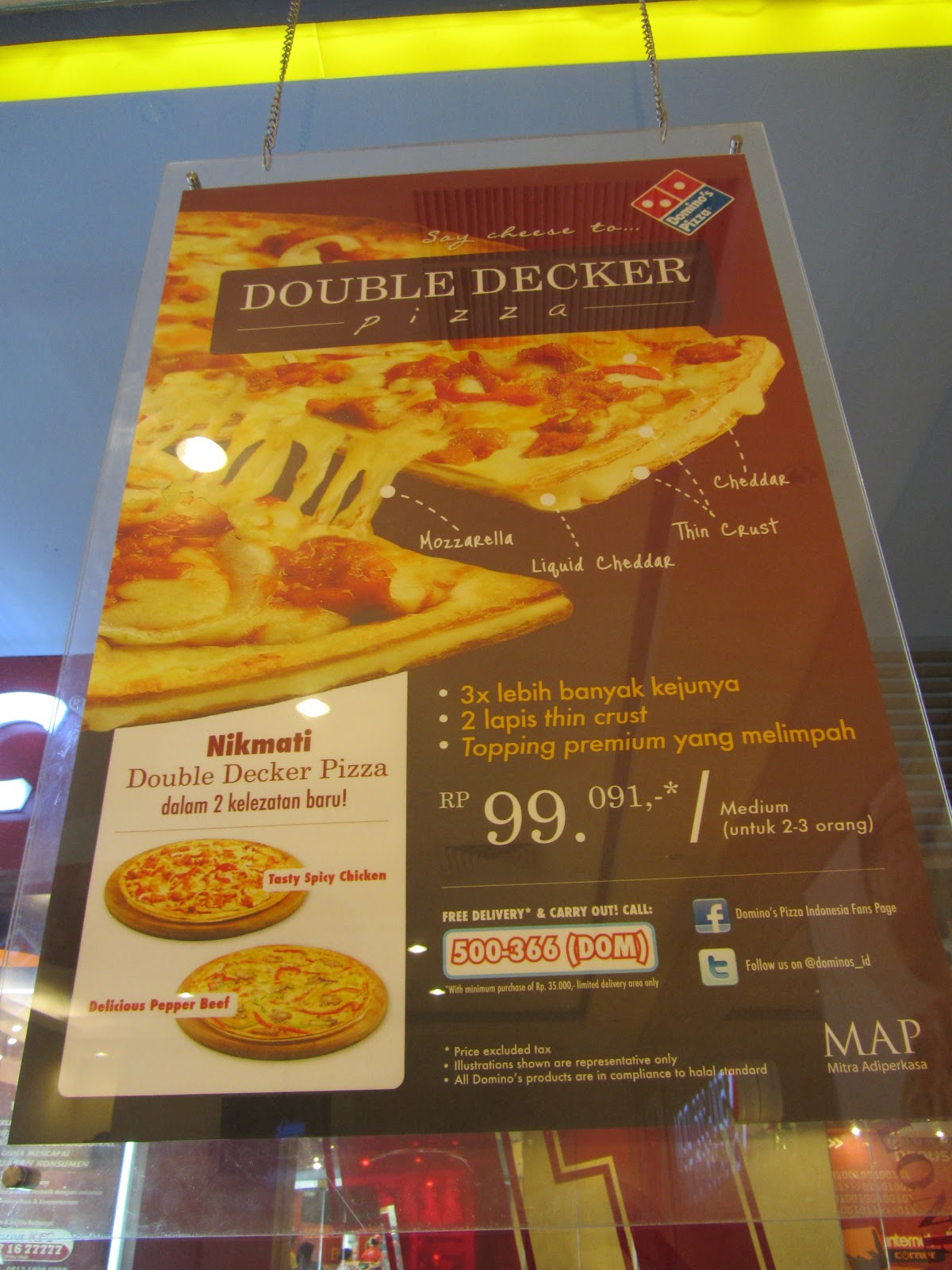 double decker pizza dominos