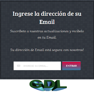 Plantilla Landing page para blogger