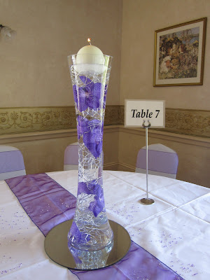 Purple Ivory Wedding Flowers