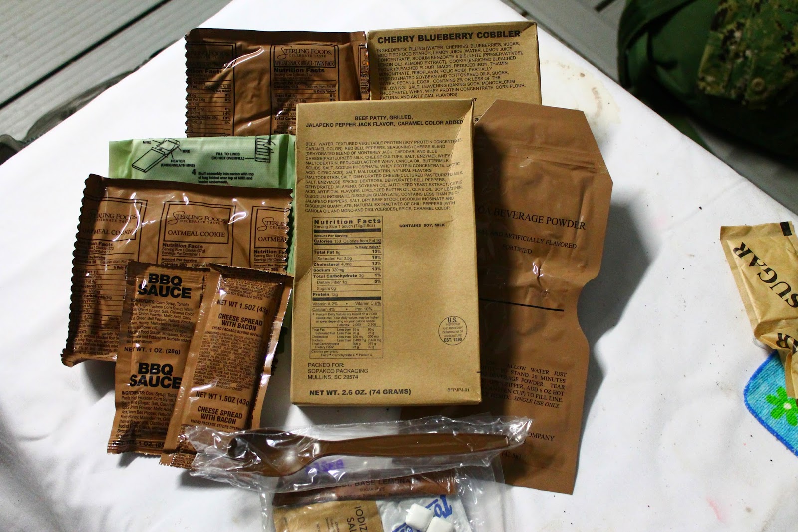MRE Gourmet Menu 19 Beef Patty, Jalapeno Pepper Jack