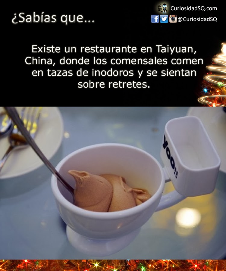 ¿Sabías que?: Existe un restaurante en China, donde los comensales