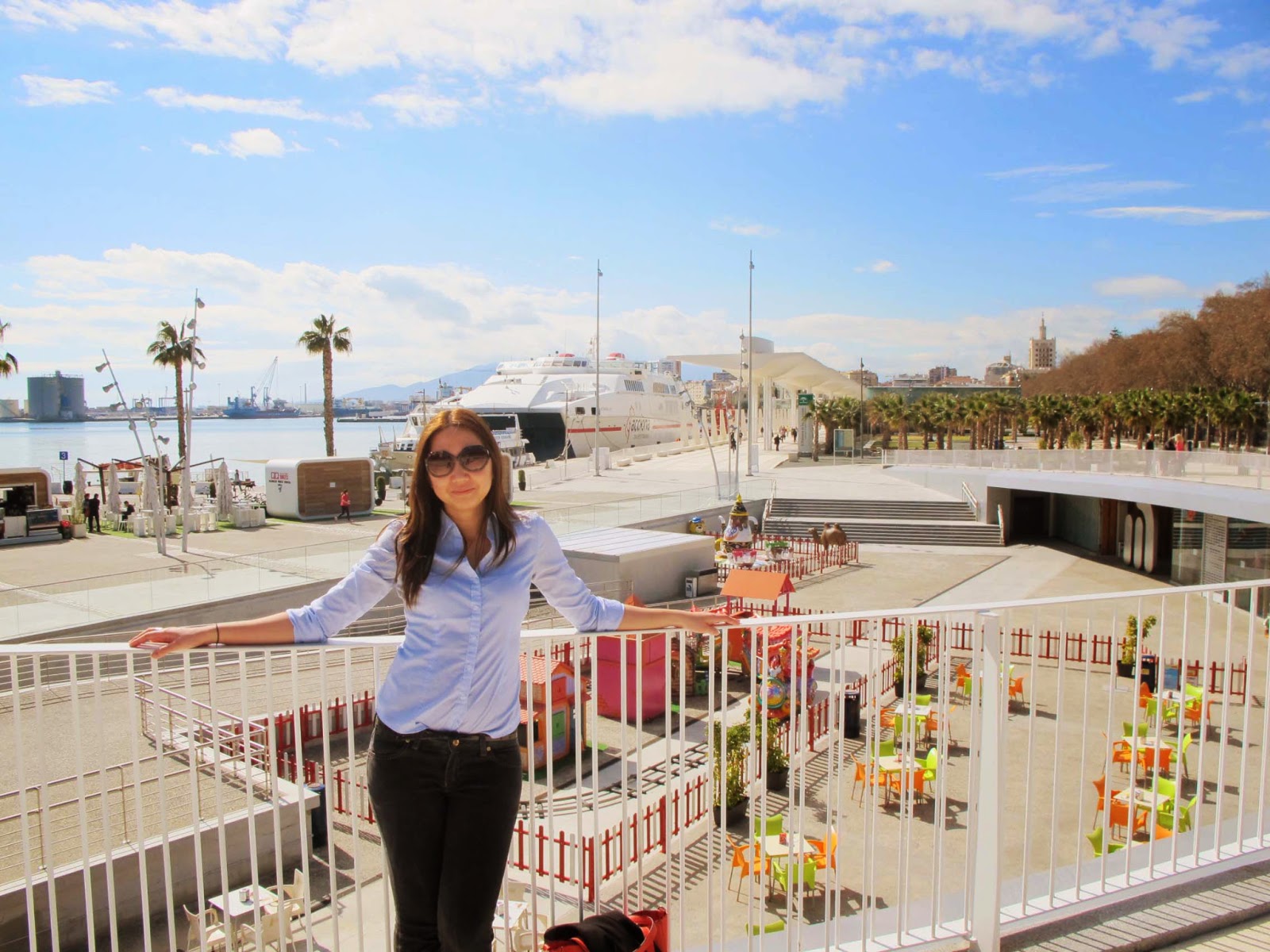 Malaga waterfront Christine Loves to Travel