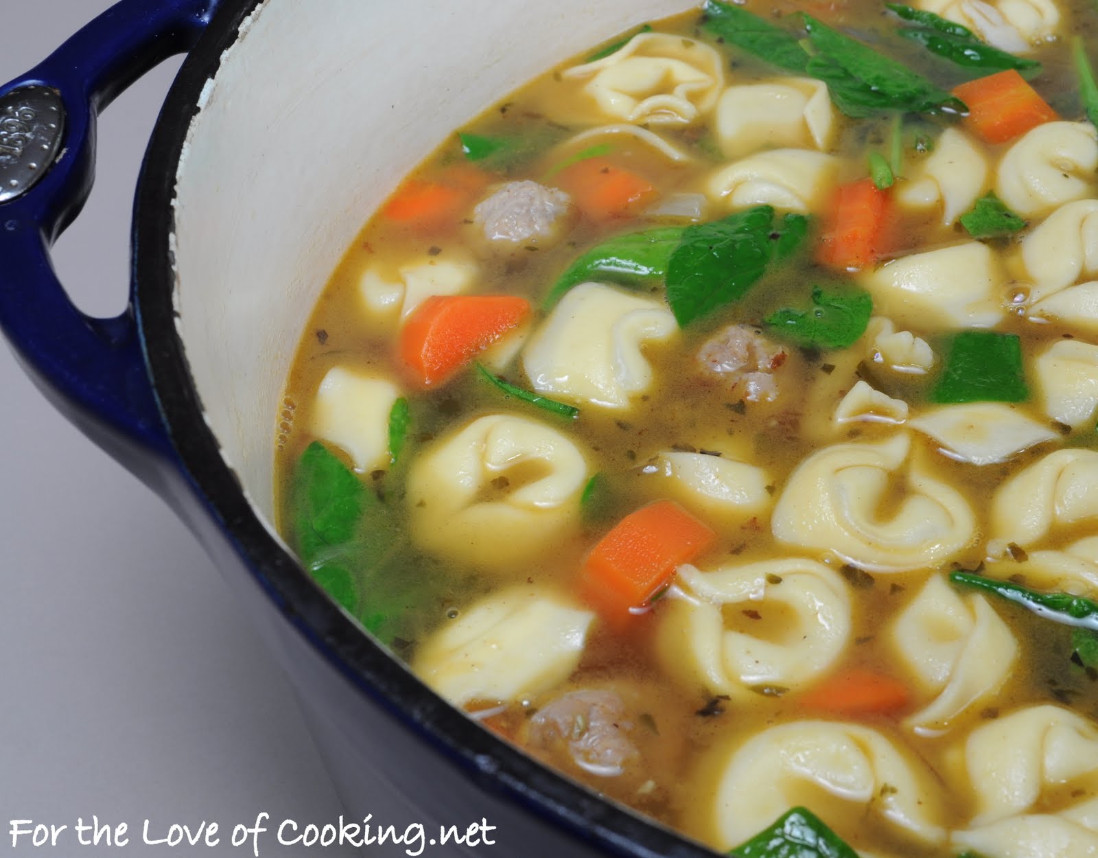 Turkey Italian Sausage and Cheese Tortellini Soup For the Love of Cooking