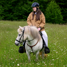 Dyfra the Icelandic and I Enjoying the day.