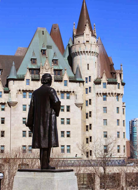 The Chateau Laurier from Parliament Hill © Copyright Monika Fuchs, TravelWorldOnline