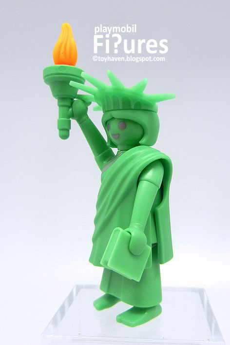 Playmobil series Freiheitsstatue Lady Liberty mintgrün komplett mit Buch RARITÄT 