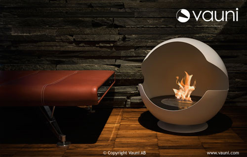 Chimeneas modernas para interior y exterior de bioetanol - Vauni
