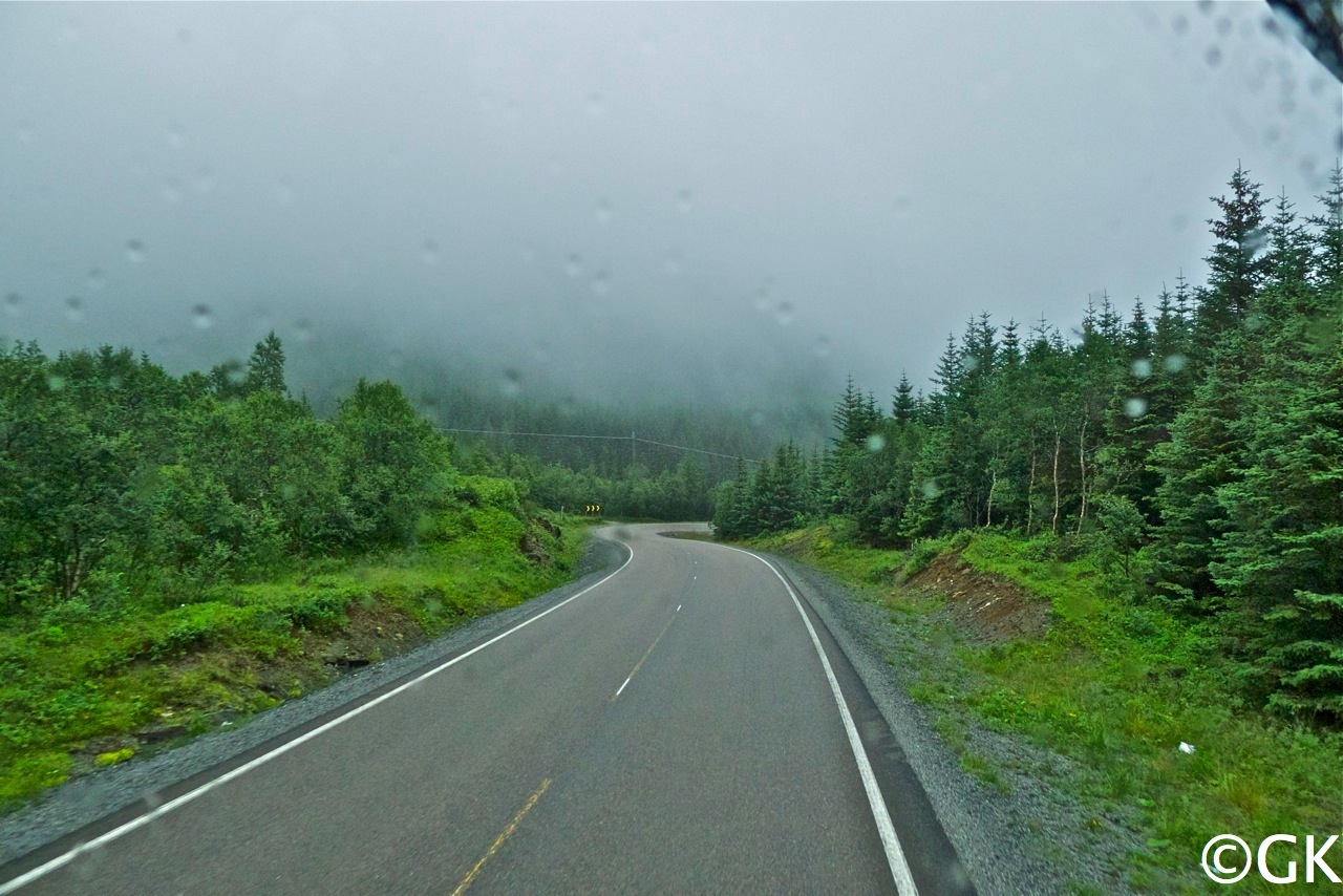 27. Juli - Grau, regnerisch und wolkenverhangen ist es beim Start in den heutigen Tag.