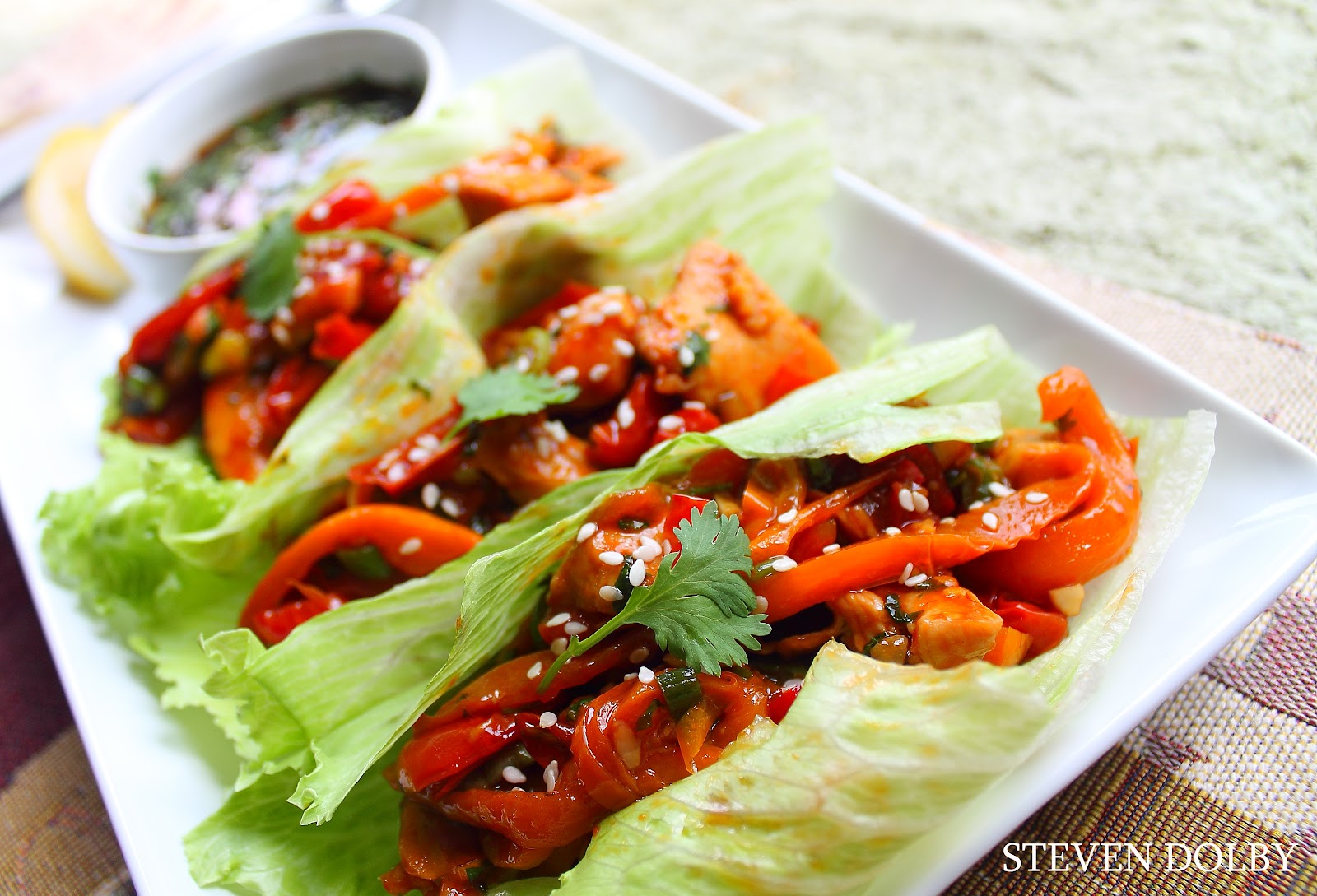 Chicken Lettuce Wraps by Steven Dolby