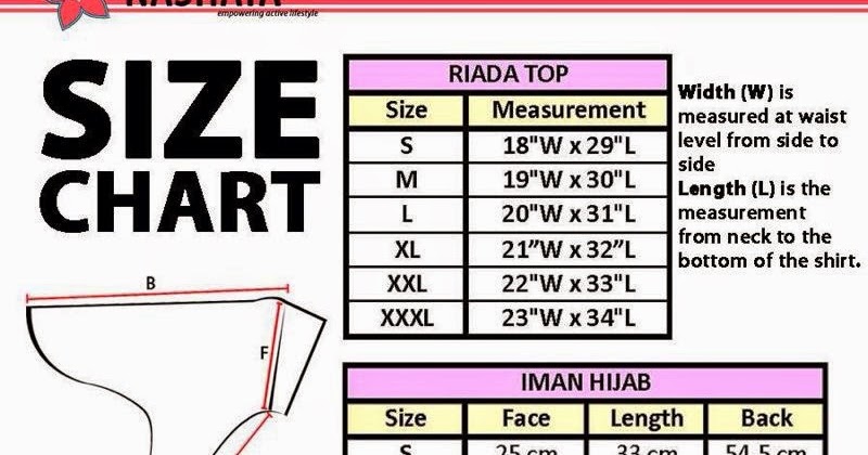 Iman Size Chart