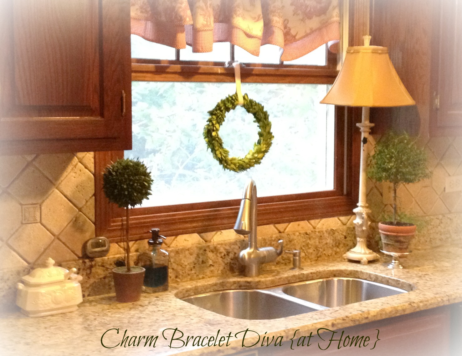 Our Hopeful Home Myrtle Topiaries and Kitchen Counters