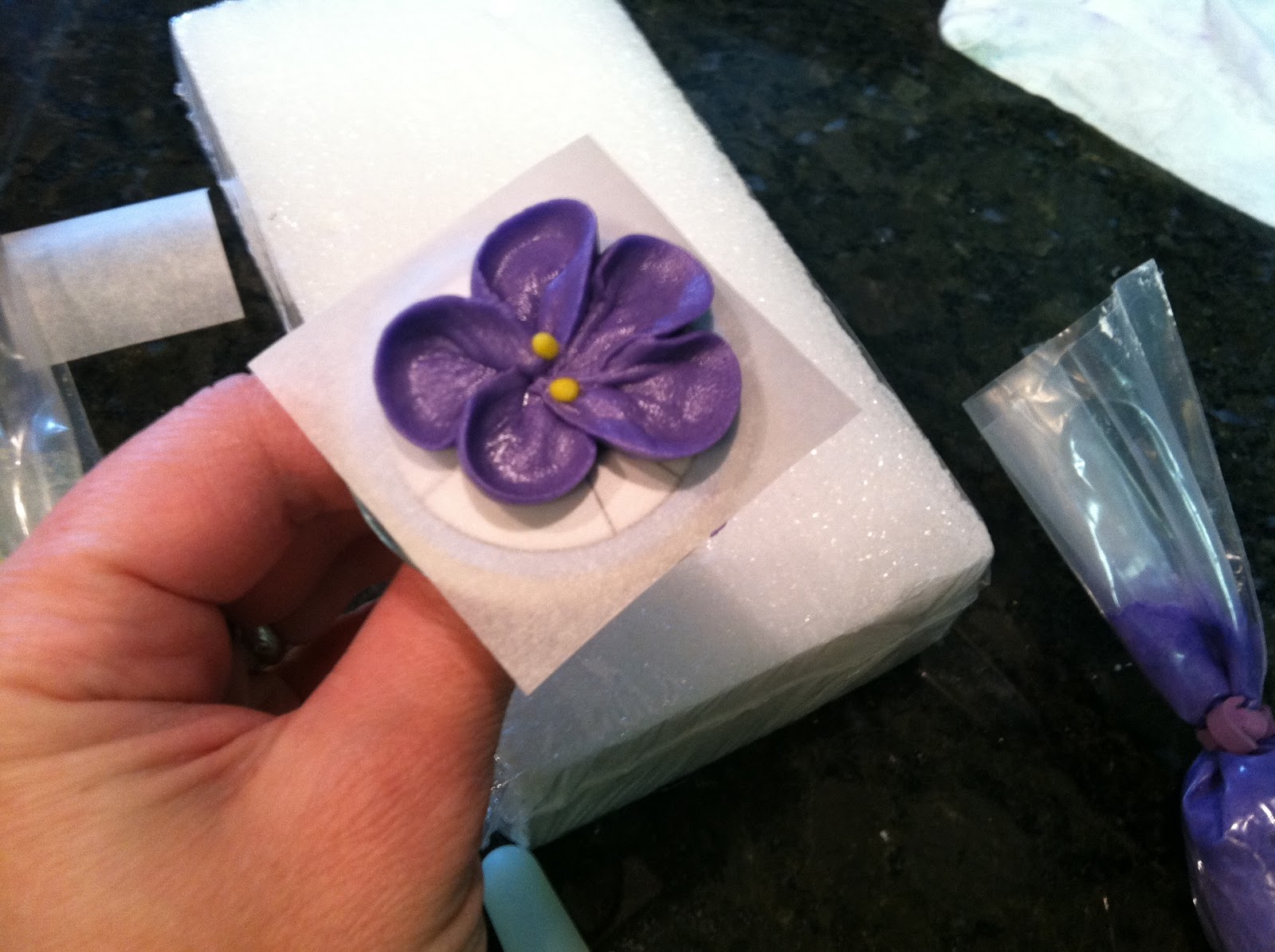 The Iced Queen Royal Icing Violets