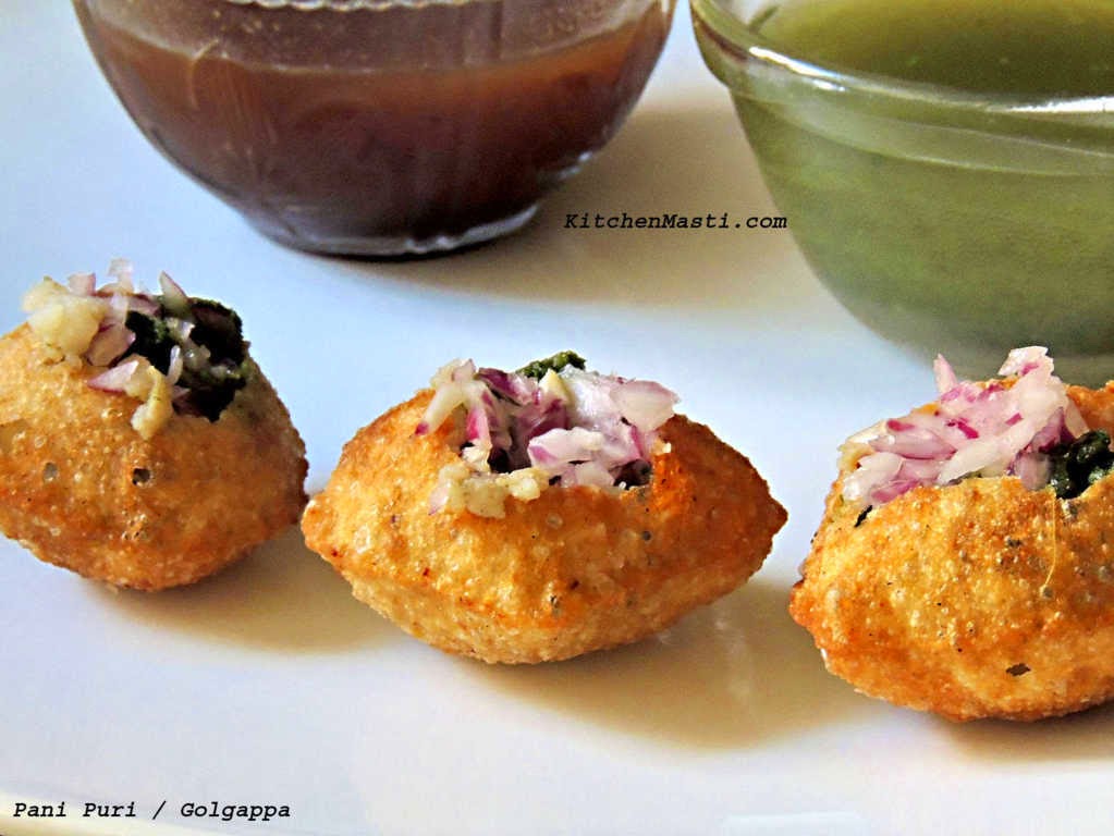 Pani Puri / Golgappa Recipe Vegetarian Recipes