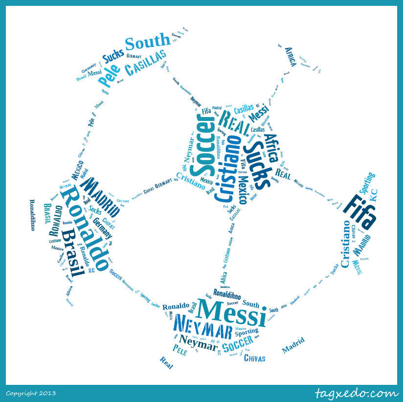 Digital Design Soccer Tagxedo
